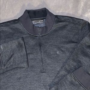 Men’s black/grey XL Under Armour 1/4 zip pullover
